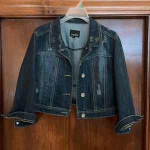 Crop denim jacket